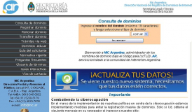 NIC.AR ADMITIÓ QUE NO PERMITE PALABRAS COMO “CRISTINA” Y “CÁMPORA”