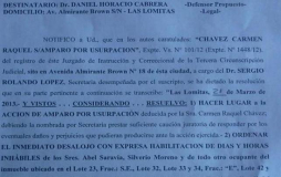 EL JUEZ DE LAS LOMITAS ORDENÓ EL DESALOJO DE LAS FAMILIAS