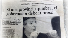 SEGÚN NÉSTOR, "SI UNA PROVINCIA QUIEBRA, EL GOBERNADOR DEBE IR PRESO"