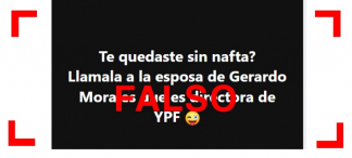 Usuarios aseguran en redes sociales que María Eugenia Tulia Snopek, esposa del gobernador de Jujuy y presidente de la Unión Cívica Radical, Gerardo Morales, es directora de YPF.